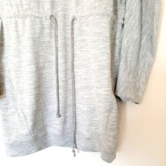 RAG & BONE Knit Sibella Drawstring Waist Dress Grey Sz M - Picture 7 of 16